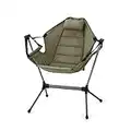 Naturehike Rocking Camping Chair - Outdoor Adjustable with Headrest Portable Folding Hammock Aluminum Picnic Park Fishing Chair