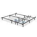 Zinus Paige Compack Adjustable 7 Inch Heavy Duty Bed Frame, for Box Spring and Mattress Sets, Fits Full Queen King