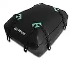 FE Active Cargo Rooftop Carrier - 100% Waterproof 15 cubic ft. Roof Dry Bag Heavy Duty Car & SUV Roof Top Luggage Storage Cargo Carrier W Straps, Road Trips, Camping, Travel | Designed in California