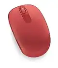 Microsoft 1850 Mobile Mouse Wireless, Accessori PC Ambidestro, Windows/Android, Rosso