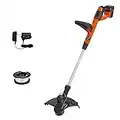 BLACK+DECKER 40V MAX String Trimmer and Edger Kit, Cordless, 13 inch, 2-in-1, Battery and Charger Included (LST140C)