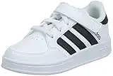 adidas Breaknet C, Scarpe da Tennis, Bianco/Nero (Ftwbla Negbás Ftwbla), 31 EU