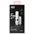 Braun Mini Hair Remover, Electric Facial Hair Removal for Women, Quick & Gentle, Finishing Touch for Upper Lips, Chin & Cheeks, for Easier Makeup Application, Ideal for On-The-Go, with Smartlight