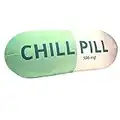 MRJ Products Chill Pill Pillow - Green Preppy Cute Trendy Room Decor Aesthetic Throw Pillows, College Dorm Teenager Y2K Teacher Doctor Nurse Lawyer Student Friend Sister Birthday for her