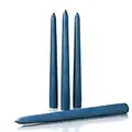 CANDWAX 8 inch Taper Candles Set of 4 - Dinner Candles Dripless - Tall Candles Long Burning Perfect for Dinner or Party Candles Decor - Dark Blue Candles