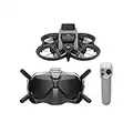 DJI Avata Fly Smart Combo (DJI FPV Goggles V2) - First-Person View Drone UAV Quadcopter with 4K Stabilized Video, Super-Wide 155° FOV, Built-in Propeller Guard, HD Low-Latency Transmission, Emergency Brake and Hover, Black