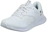 Under Armour Women's Charged Aurora 2 Sneaker, (100) White/White/Metallic Warm Silver, 9