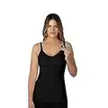 Bravado! Basics Women's Seamless Maternity Nursing Tank Top Cami for Breastfeeding with Adjustable Straps, Black, Medium