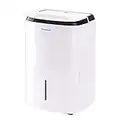 Honeywell 50 Pint Energy Star Dehumidifier with Pump for Basements & Large Rooms Up To 3,500 Sq. Ft. with Mirage Display, Washable Filter to Remove Odor and Filter Change Alert