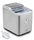 SENYA Machine à glaçons Ice Cool, 12kg / 24H, récipient 1,6 L, Silver, 120W SYCP-IM002