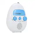 Shower Radio, Portable AM/FM Shower Radio with Hook SY-900 Waterproof Audio Speaker Bathroom Shower Radios Volume Adjustable Battery Powered for Bathroom Outdoor Indoor