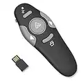 Cerolopy Presentation Clicker,328FT Wireless USB Powerpointer Clicker,Clicker for Powerpoint,2.4GHz Powerpoint PPT Clicker for Mac/Win/Computer/Laptop