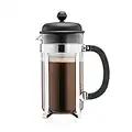 Bodum 1918-01 CAFFETTIERA Kaffeebereiter (French Press System, Permanent Edelstahlfilter, 1,0 liters) schwarz