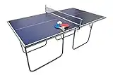 Table de Pingpong Tennis de Table Pliable en Fer 180cm x 100 cm Extérieur Intérieur Fun [Balle et Raquettes incluses]