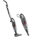 VonHaus Stick Vacuum Cleaner 13Kpa – Corded 600W Upright & Handheld Bagless Vacuum Cleaner 2 in 1 with HEPA Filter, A+ Energy Rating, 5m Power Cord, Lightweight, Upholstery and Crevice Tool - Grey