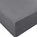 Utopia Bedding Queen Fitted Sheet - Bottom Sheet - Deep Pocket - Soft Microfiber -Shrinkage and Fade Resistant-Easy Care -1 Fitted Sheet Only (Grey)