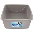 Petmate Open Cat Litter Box, Extra Large Nonstick Litter Pan Durable Standard Litter Box, Mouse Grey Great for Small & Large Cats Easy to Clean & USA Made