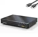 LP-099 Lettore DVD compatto per TV (1080P Upscaling con uscita HDMI/Coxical/AV, porta ingresso USB e MIC, Multi-Regione Libera, cavo HDMI e AV incluso)