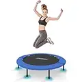 Physionics® Mini Trampoline de Fitness - Diamètre au Choix (Ø 81/91/96/102/114/122 cm), Pieds Antidérapants, Usage Intérieur/Extérieur - Trampoline de Gymnastique, Entraînement, Jumping