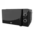 Beko Solo Microwave MOC20100BFB |Black Design | 20L Capacity| 700W Power | Includes Auto-Defrost & 30 min Mechanical Timer