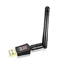 USB Wifi Dongle for PC High Speed 600Mbps USB Wifi Adapter Dual Band 2.4/5GHz USB Wifi Computer Internet Adapter for PC/Desktop/Tablet/Laptop