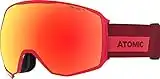 Atomic, All Mountain Ski Goggles, Unisex, For Cloudy to Sunny Weather, Large Fit, HD Technology, Count 360° HD, Red/Red HD, AN5106018