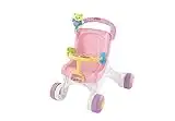 Fisher-Price Correpasillos con forma de silla de paseo con muñeca de peluche, juguete para bebés +1 año (Mattel HBB69), Exclusivo en Amazon