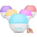 Caxmtu Essential Oil Diffuser 400ml Aroma Mist Humidifier with 7 Color Mood Lights for Bedroom Baby Humidifiers with Adjustable Mist Output, Auto Shut Off, BPA-Free