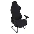 BTSKY Ergonomic Office Computer Game Chair Slipcovers, Stretchable Polyester Gaming Chair Covers for Reclining Racing Gaming Chair Black (No Chair)