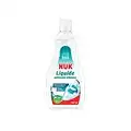 NUK Limpiador de biberones, 500 ml, Ideal para lavar biberones, tetinas y accesorios, Sin perfume, pH neutro, Botella fabricado con 100% de materiales reciclados, Claro