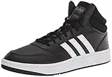 adidas Men's Hoops 3.0 Mid Basketball Shoe, Black/White/Grey, 11