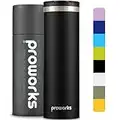 Proworks Travel Mug, 500ml BPA-Free Leakproof Stainless Steel Flasks for Hot and Cold Drinks – Ideal Coffee Mug – Reusable Coffee Cup, Vacuum Insulated Flask - Black