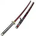 Abynow Anime Black Samurai Ninja Sword With Scabbard, Katana Sword Weapon Props Anime Ninja Sword Toy, Anime Fans