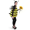 Kangaroo Bumble Bee Costume Adult with Head Piece - Halloween Costume for Women - Cute and Adjustable Halloween Costume for Girls - Fits Most Women for Theme or Costume Party (Only for Adults)