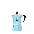 Bialetti Rainbow Cafetera Italiana Espresso, 1 Taza, Aluminio, Azul