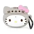 iFace Hello Kitty Pusheen Limited Edition Collaboration Silicone Protective Cover Designed for AirPods Pro [Cute Character Case] [Carabiner Keychain Clip Included] [Wireless Charging Compatible]