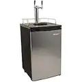 EdgeStar KC2000SSTWIN Full Size Stainless Steel Dual Tap Kegerator & Draft Beer Dispenser - Stainless Steel