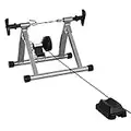 Soozier Magnetic Bike Bicycle Trainer Stand Indoor Exerciser w/5 Levels of Adjustable Resistance Silver