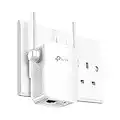 TP-Link AC1200 Universal Dual Band Range Extender, Broadband/Wi-Fi Extender, Wi-Fi Booster/Hotspot with 1 Ethernet Port and 2 External Antennas, Built-in Access Point Mode, UK Plug (RE305)