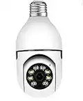 Telecamera IP Cam PTZ 2MP Jortan attacco E27 PTZ Wireless, WiFi 4X Digital Zoom Audio Bidirezionale, Visione Notturna 1080p H264 App Yoosee, si Installa al posto di una lampadina!