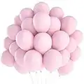 DAZAKA Ballon Rose Pastel 50 Pièces - 12" 30 cm - LATEX NATUREL | Ballon Gonflable Hélium | Ballon Baudruche | Décoration pour Mariage, Anniversaire, Baptême, Fete