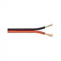 Goobay 67728 Lautsprecherkabel 2x0,75mm² CCA Litze / Boxenkabel Audio Kabel Meterware / Speaker Cable Litzenkabel Audiokabel / Subwoofer Kabel / Rot Schwarz / 10m