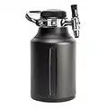 GrowlerWerks uKeg Go - Dispenser di bevande gassate per birra, soda, sidro, kombucha e cocktail, 1814 ml, tungsteno