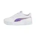 PUMA Fille Carina 2.0 Holo Ps Basket, Puma White Puma Silver, 31 EU