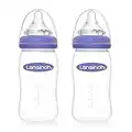 Lansinoh Babyflasche mit NaturalWave Sauger Gr. M, 2 x 240 ml, Doppelpack