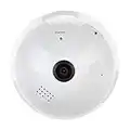 Wireless Bulb Panorama Camera, Full Vision Infrared+White Light Wifi Dome Camera, Standard E27 Thread Connector(1080P White Light)