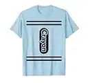 Group Family Halloween Costume Kids BLUE Crayon Costume T-Shirt