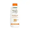 Garnier Ambre Solaire Hydra 24 Hour Protect Hydrating Protection Lotion SPF30, High Sun protection Factor 30, Water Resistant Sunscreen, with Shea Butter, UVA & UVB Protection, 200ml