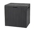 Keter City Outdoor Storage Box Garden Furniture 57.8 x 44 x 55 cm - Graphite Grey