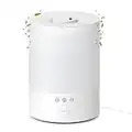 2,5L Umidificatore ad Ultrasuoni Maxcio Nebbia Regolabile Funzione Timer Humidifier Super-Silenzioso 28dB Sicuro per Bambini Umidificatore Piante Arredamente Camera da Letto Adatto a Casa